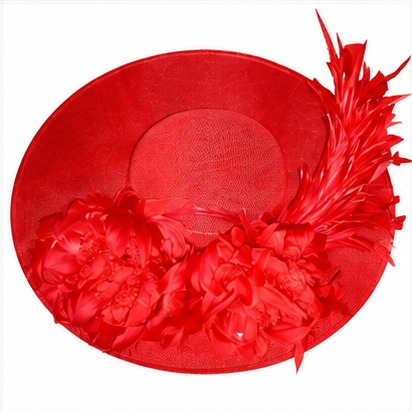 Red Fascinator